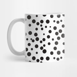 Monochrome Dots Pattern Mug